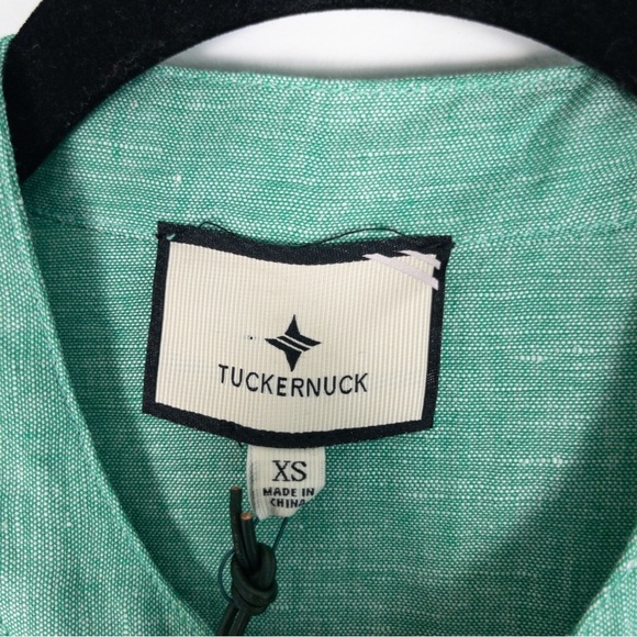 NWT TUCKERNUCK Sea Green Lydell Linen Blend Maxi Dress - Picture 11 of 15